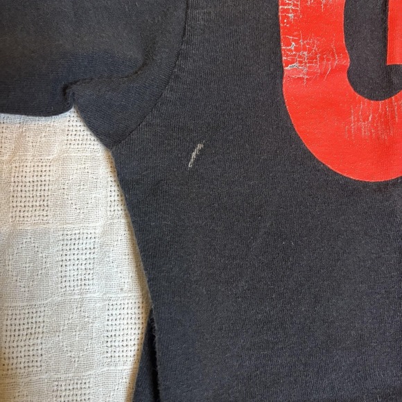 Vintage Guess Jeans Shirt Mens One Size Black Rainbow Logo Graphic 80s - Picture 6 of 14